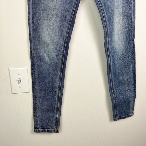 Arne Women's Cotton Stretch Medium Wash Blue Denim Skinny Ankle Jeans Size 30 - Picture 3 of 10